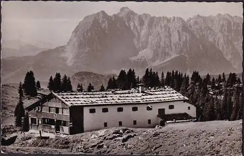 AK Reit im Winkl, Eggenalm mit kaisergebirge, gelaufen 1967