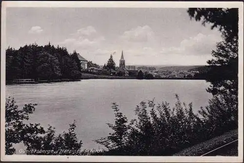 AK Güntersberge, Badeteich, Kirche, ungelaufen