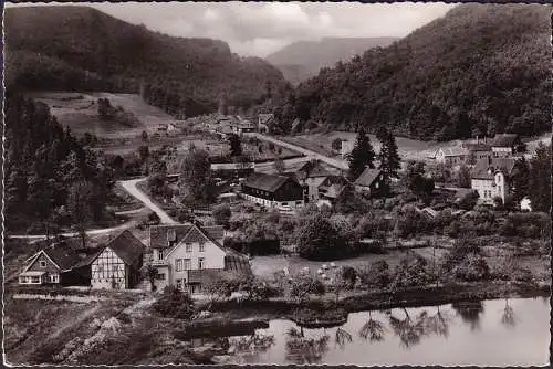 AK Wieda, Blick zum Knicking, gelaufen 1960