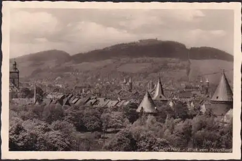 AK Goslar, Blick vom Petersberg, gelaufen 1948