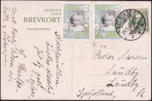 AK Arden, Gutshof Villestrup, gelaufen 1910