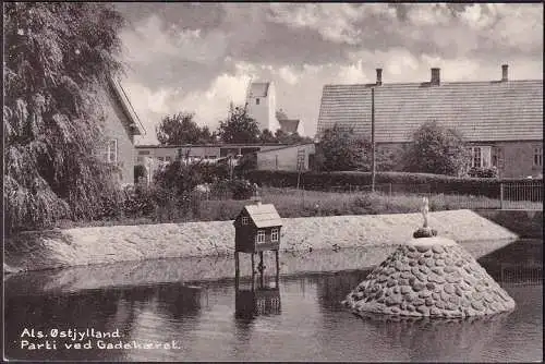 AK Als. Ostjylland, Partie am Stadtplatz, gelaufen 1965