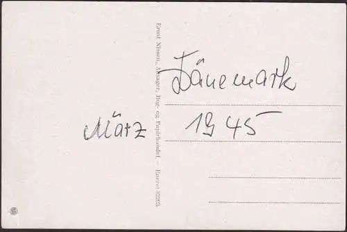 AK Straßenpartie in Ansager, Dänemark, ungelaufen-datiert 1945