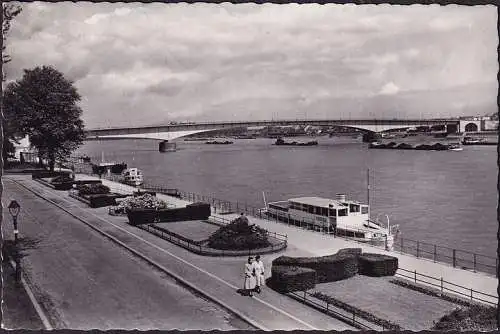 AK Bonn, Promenade du Rhin, Vérone, couru en 1956