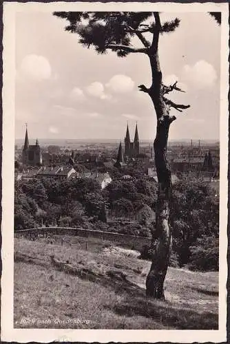 AK Quedlinburg, Stadtansicht, Kirchen, gelaufen 1941