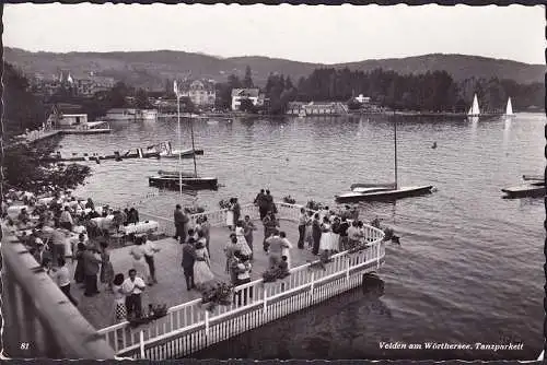 AK Velden am Wörthersee, Parkett dansant, couru 1961