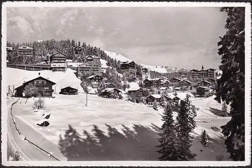 AK Arosa, Hotel Eden, Hôtel Beau Rivage, couru en 1956