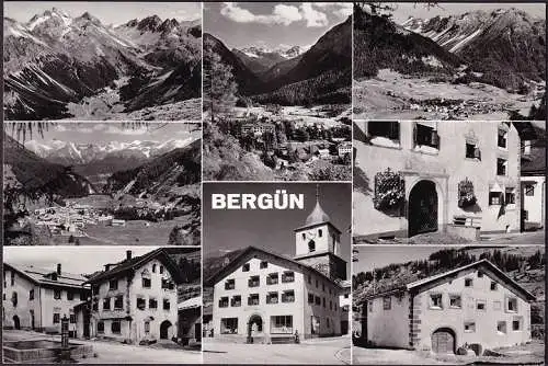 AK Bergün, Consum Bravuogn, Gebäudeansichten, gelaufen 1975