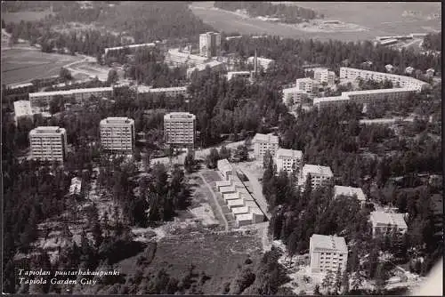 AK Tapiola, Östliches Stadtviertel, Fliegeraufnahme, ungelaufen