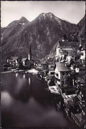 AK Hallstatt, vue de la ville, incurvée