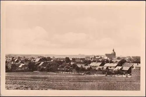 AK Harzgerode, vue de ville avec église, inachevé- date 1954