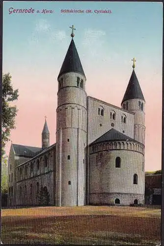 AK Gernrode, église de la crayonrie, Saint Cyriaki, incurvée