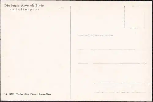 AK La dernière Arve si Bivio sur le col de Julier, inachevé