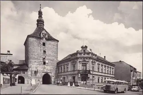 AK Pelhrimov, Rynarecka Tor, Reisebus, gelaufen 1965