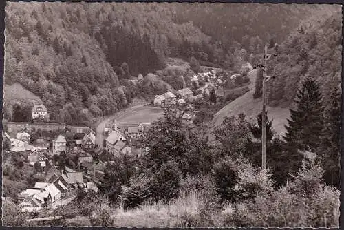 AK Blick vom Taubentalsweg auf Zorge, gelaufen 1961