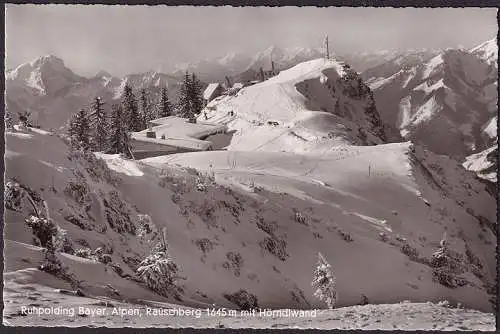 AK Ruhpolding, Rauschberg avec Hörndlwand, couru en 1956