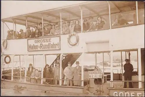 AK St. Pauli, ponts d'atterrissage, Grand Tour du port, Photo Ak, non-franchis- date 1936