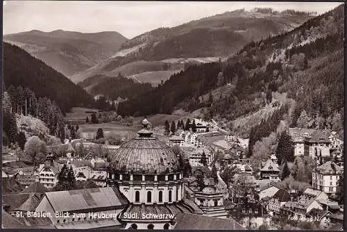 AK St. Blasien, Blick zum Heuberg, ungelaufen