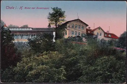 AK Thale, Hotel zur Rosstrappe, ungelaufen