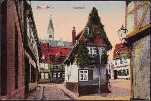 AK Quedlinburg, Finkenherd, Barbier Friseur, ungelaufen