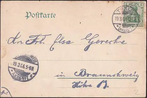 AK Thale, Bodetal, Waldkater, gelaufen 1906