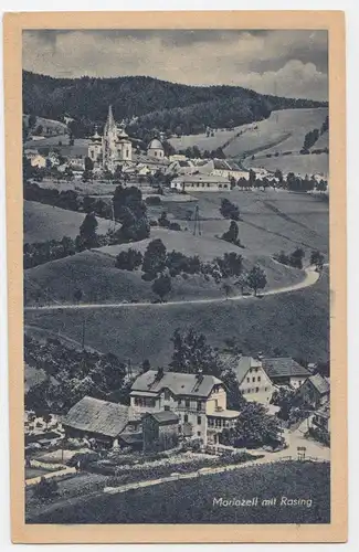 Österreich, Steiermark, Mariazell mit Rasing, ungebr. sw AK. #2264