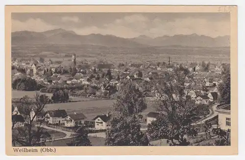 Bayern, Weilheim, gebr. sw AK. #2246