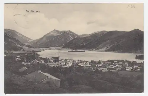 Bayern 1912, Schliersee, gebr. sw AK. #2245