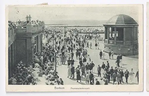 Schleswig Holstein 1923, Borkum , gebr. sw AK. #1628