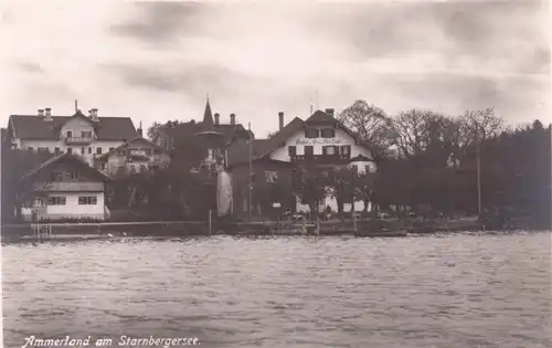 Bayern, Starnberg -er See, Ammerland m. Gasthof Sailer, ungebr. Foto AK. #374