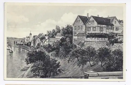 Friedrichshall a N., ungebr. AK m. Gasthaus Sonne. #1128