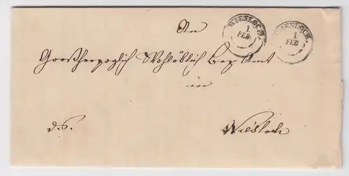 Baden, K2 Wiesloch auf Orts Brief. #1863