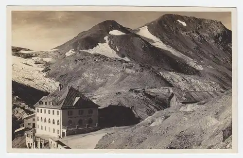 Italien, Südtirol, Albergo Passo Stelvio, Stilfser Joch, gebr. sw-AK. #2266