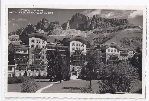 Italien, Hotel Carezza al Lago, Bozen Bolzano Südtirol Alto Adige sw AK. #798