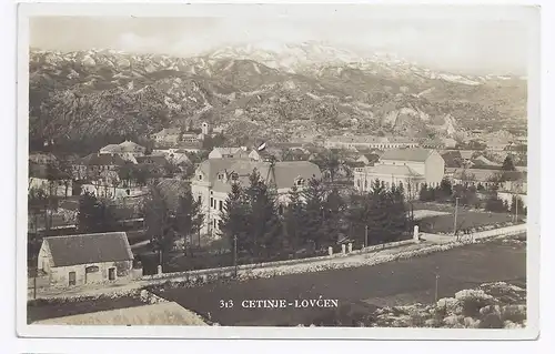 Jugoslawien, Cetinje Lovcen Montenegro, sw Foto AK. #487