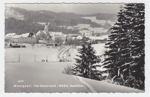Steiermark, Wenigzell, gebr. Winter sw-Foto AK. #2400