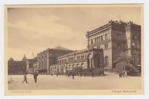 Hannover, Haupt Bahnhof, ungebr. sw-Foto AK. #2427