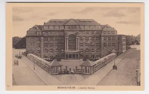 Mannheim, Liselotte Schule, ungebr. sw- AK. #2419