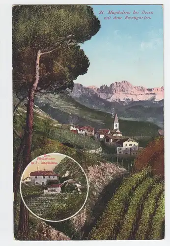 Südtirol, Fliederbauer, St. Magdalena bei Bozen, gebr. Farb AK . #2410