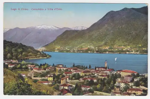 Italien, Lombardia, Como, Cernobbio Villa d´Este, alte ungebr. Farb  AK.  #1802