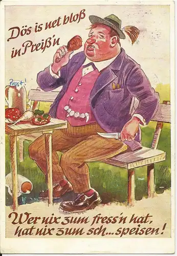 München Oktoberfest 1961, Farb AK m. Gruss aus dem Hackerbräu Festzelt. #2905