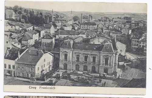 Frankreich, FP sw-AK  Cirey m. Rotes Kreuz Kutschen u. Autos. #86