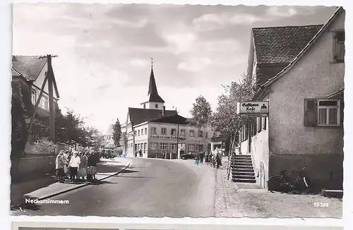 Neckarzimmern, sw Foto Ak m. Gasthaus Schwanen u. Rose. #91