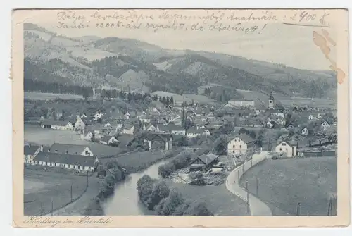 Österreich, Steiermark, Kindberg, gebr. sw AK. #1174