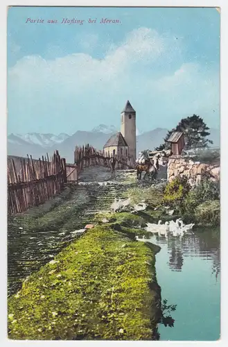 Italien, Südtirol Alto Adige, Avelengo Hafling bei Meran, ungebr. Farb AK. #1508