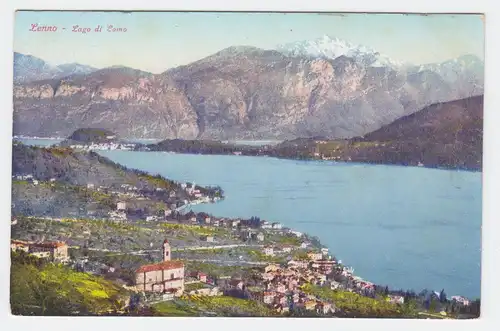 Italien, Lombardia, Lenno Lago di Como, Comer See, ungebr. Farb AK. #2006