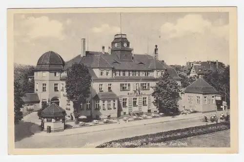 Markkleeberg, ungebr. sw AK Rathaus m. Gasthaus Zur Linde