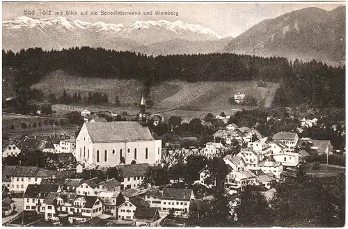 Bad Tölz, Gesamtansicht, 1918 gebr. sw-AK.