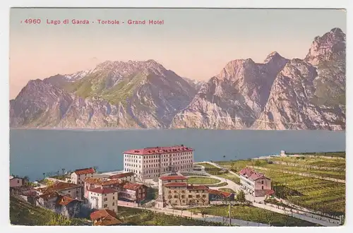 Italien, Trentino, Grand Hotel Torbole Lago di Garda, ungebr. Farb-AK. #1849