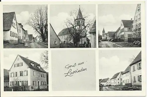 Larrieden b. Feuchtwangen, Mehrbild sw-AK